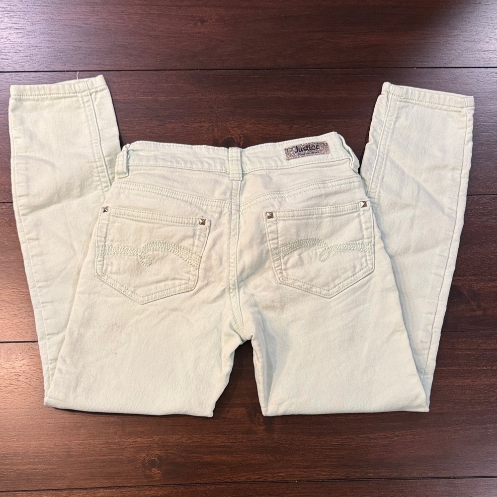 Justice Kids Mint Green Jeggings - Picture 4 of 7